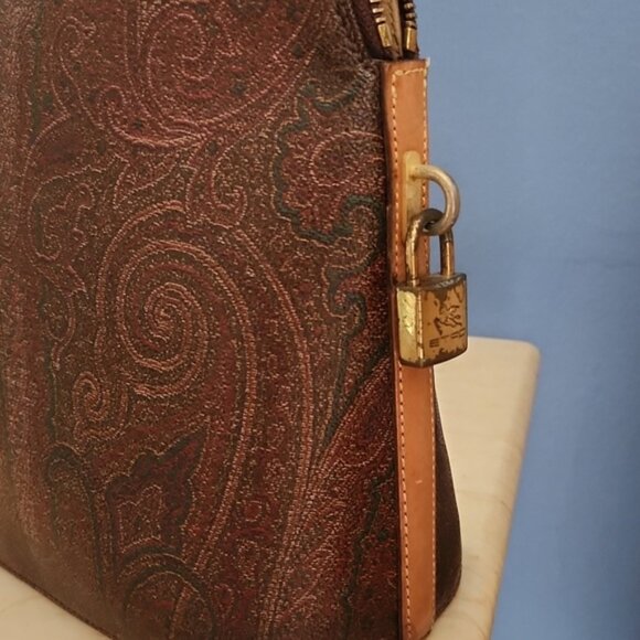 ETRO Dome Bugatti vintage satchel w/lock. - Picture 3 of 5